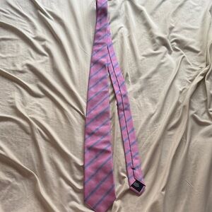 Isaac Mizrahi Pink and Blue Diagonal Tie